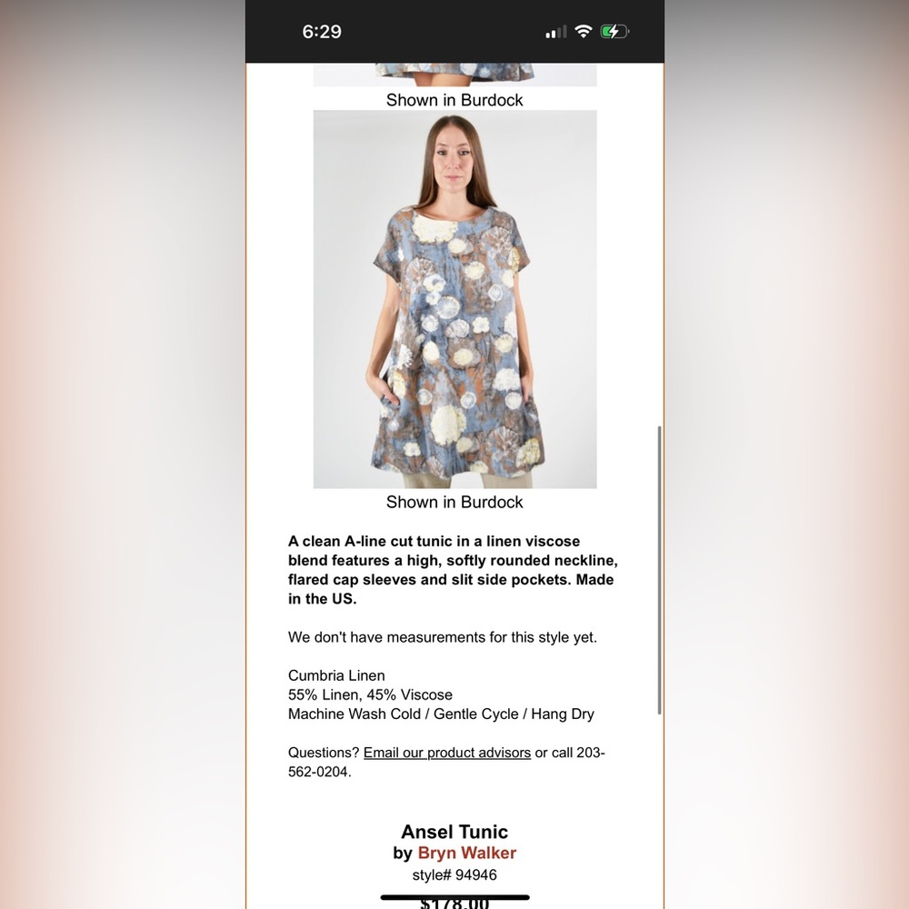 bryn Walker Gray Floral Tunic